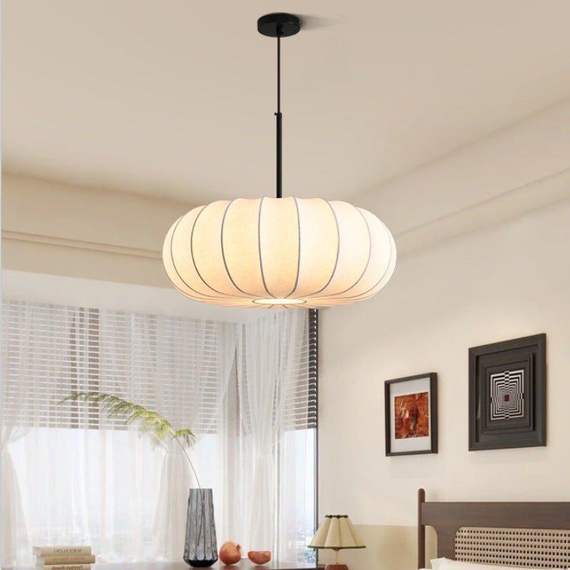 Moderne Pendelleuchte aus Stoff – Elegante Hängelampe mit weichem Licht
