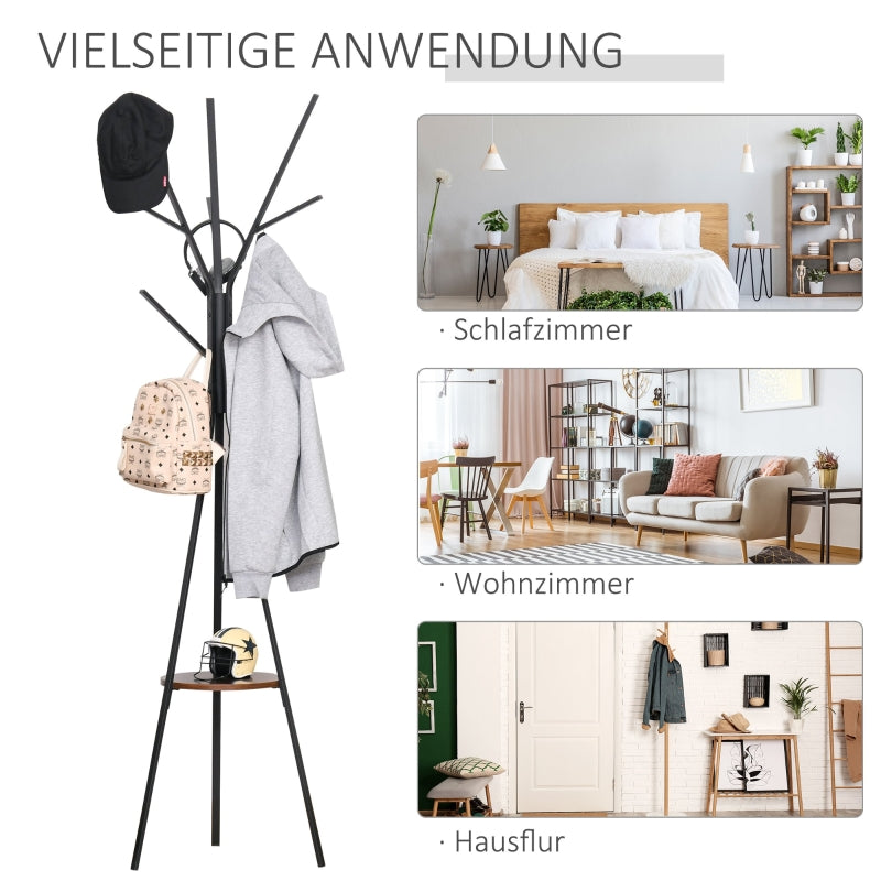 Garderobenständer im Skandi-Design mit Ablage