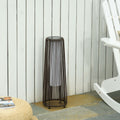 Elegante Solar-Gartenleuchte im modernen Rattan-Design