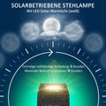 Dekorative Solar-Gartenleuchte im Rattan-Design für stimmungsvolle Außenbeleuchtung