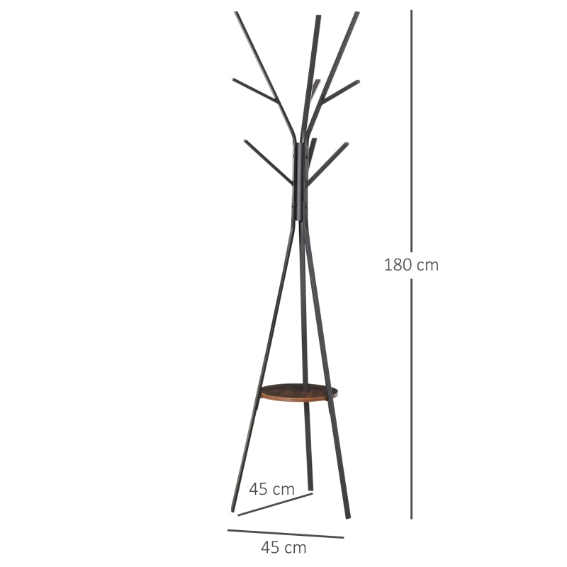 Garderobenständer im Skandi-Design mit Ablage