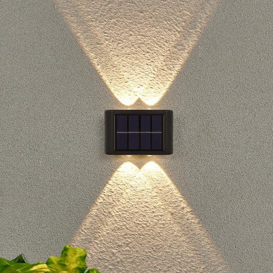 Kabellose LED-Solar-Wandleuchten Deluxe