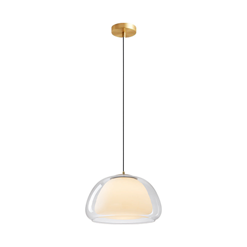 Moderne Pendelleuchte aus Jellyglas
