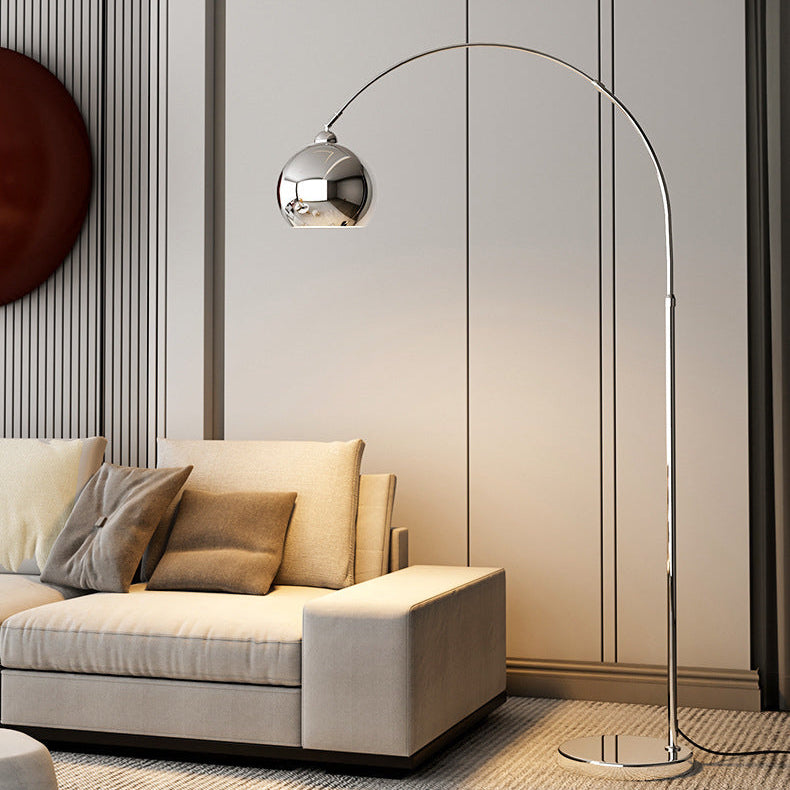 Moderne Bogen-Stehlampe mit verstellbarem Arm für Wohnzimmer & Sofa