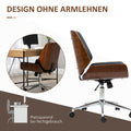 Retro-Bürostuhl in Schwarz mit Holzrahmen