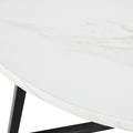 Runder Esstisch – Modernes Design mit Marmoroptik & Metallgestell