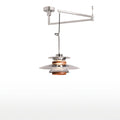 Vintage Bauhaus Pendelleuchte mit Schwenkarm