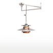 Vintage Bauhaus Pendelleuchte mit Schwenkarm