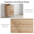 Modern Oak 4-Drawer Storage Cabinet
