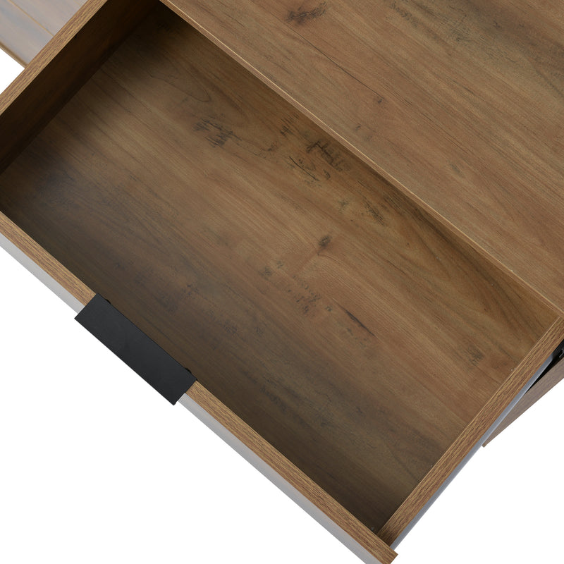 Kommode mit 6 Schubladen – Industrial Design in Dunkler Eiche