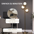 Moderne Stehleuchte mit 3 Glaskugeln für stilvolle Raumbeleuchtung