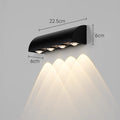 Moderne LED Wandleuchte für Innen- und Außenbereiche