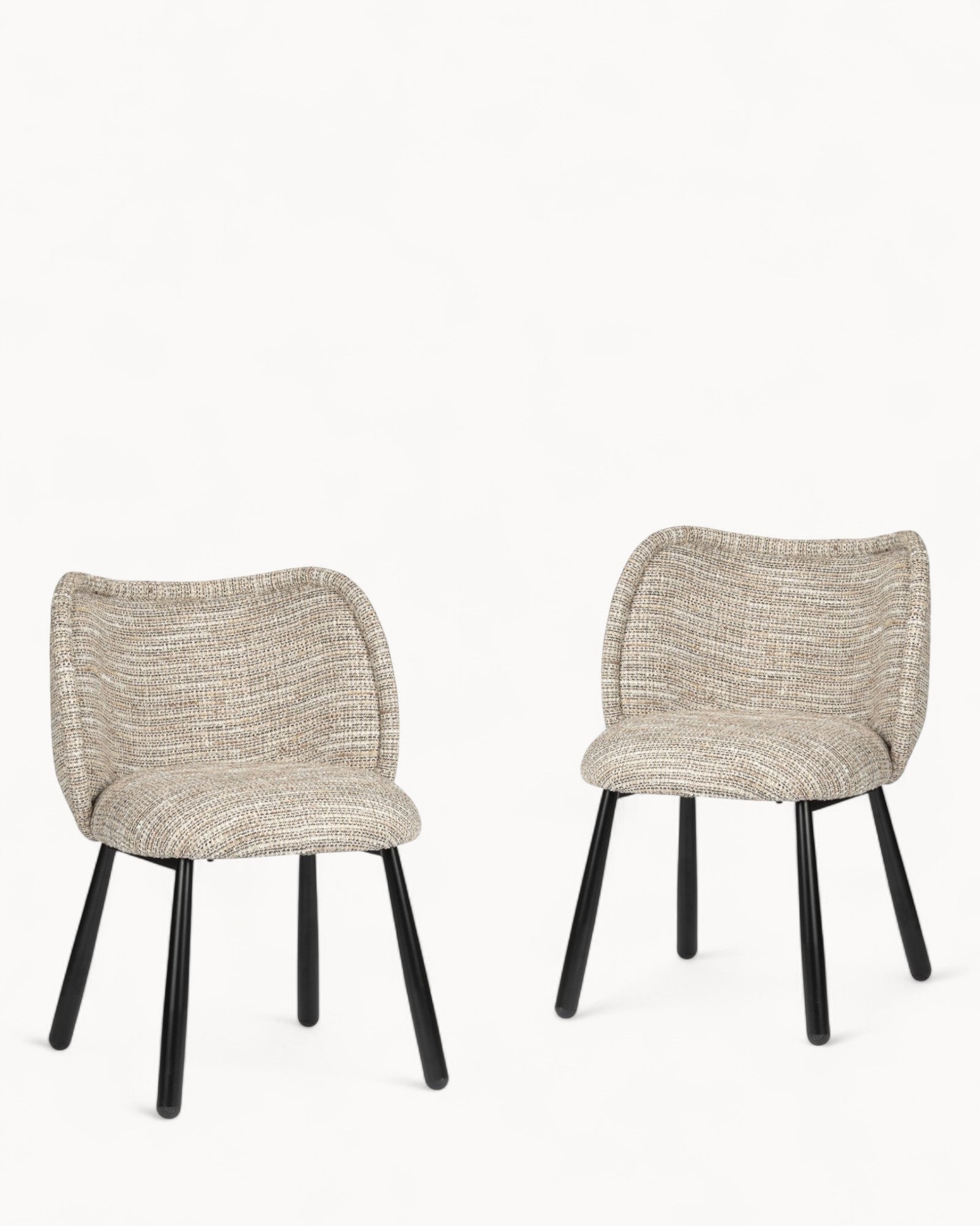Pole to Pole Stuhl Set – Beige – Modern – Gepolstert – 2er-Set