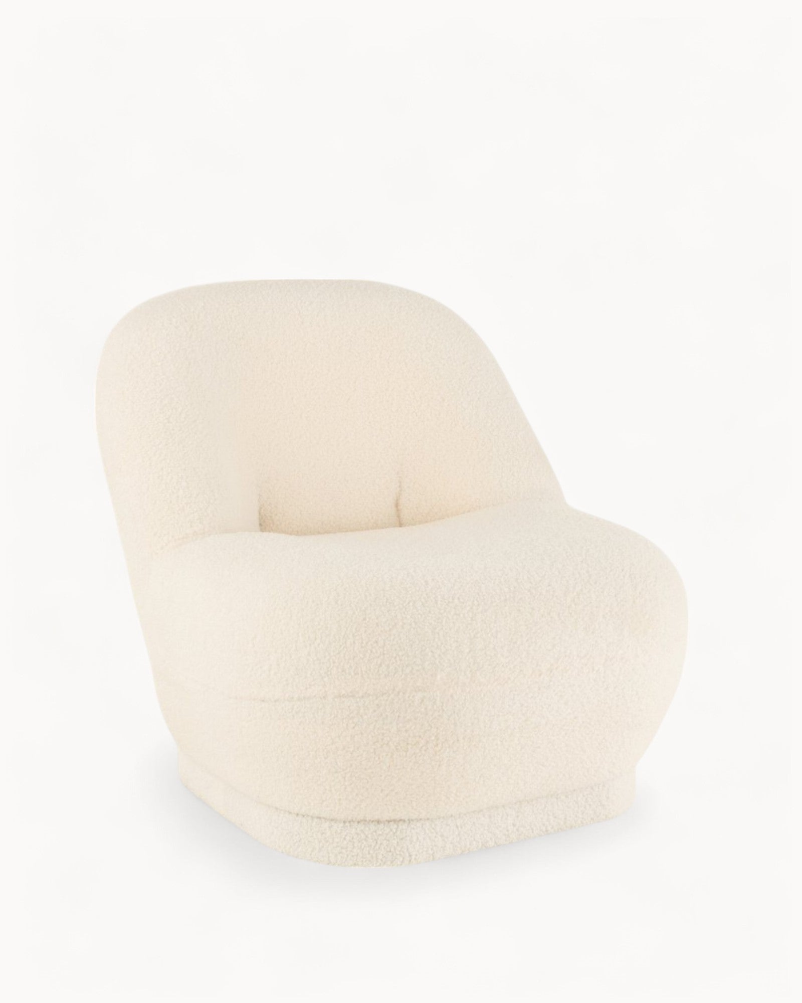 J-Line Sofa Teddy Bouclé Weiß