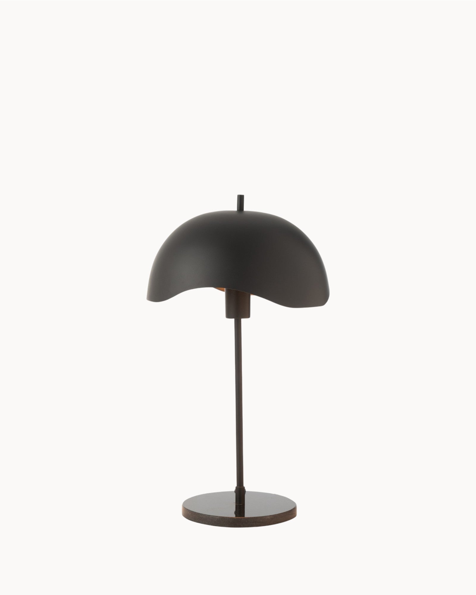 Tischlampe – Modern Schwarz – Metall mit Marmorfuß – E27 Fassung