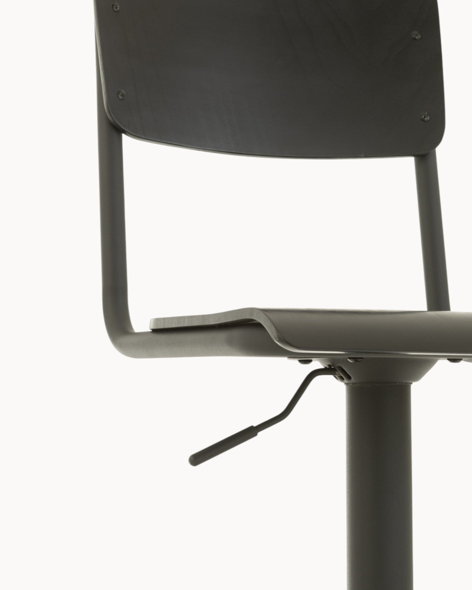 J-Line – Barhocker Holz/Metall Schwarz – Industrial Design, 79 cm Sitzhöhe