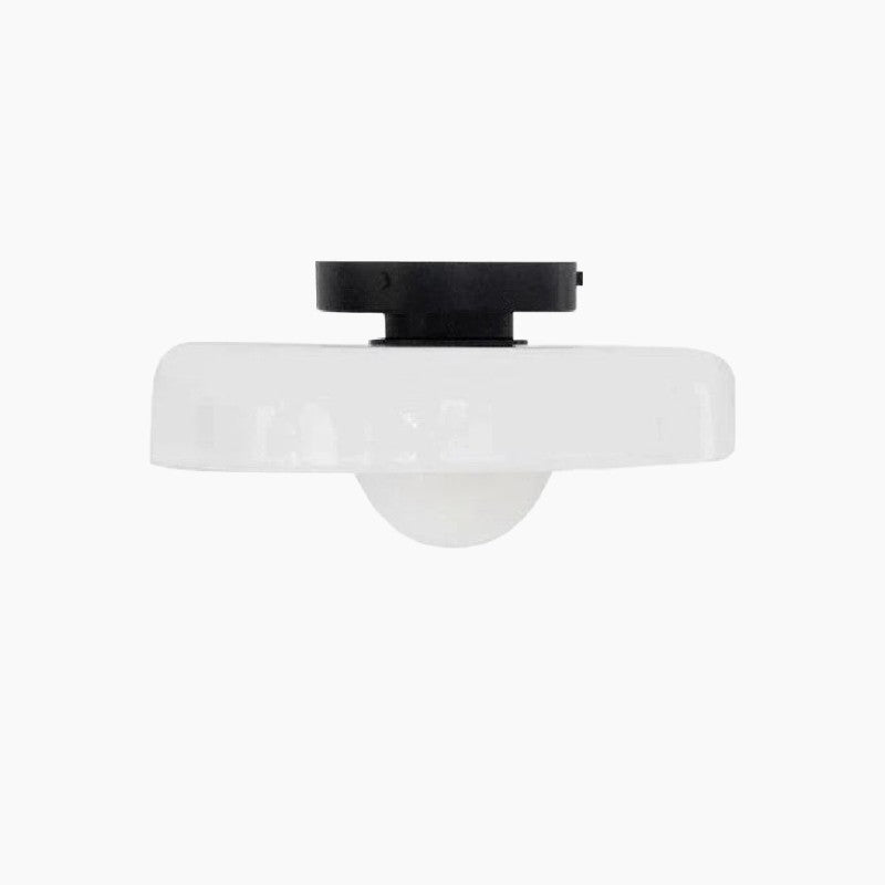 Moderne Deckenleuchte, bernsteinfarbenes Glas, G9 LED, 25/35cm, 220-240V
