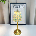 Plissierte Stoff Tischlampe Elegante Nachttischlampe mit warmem Licht
