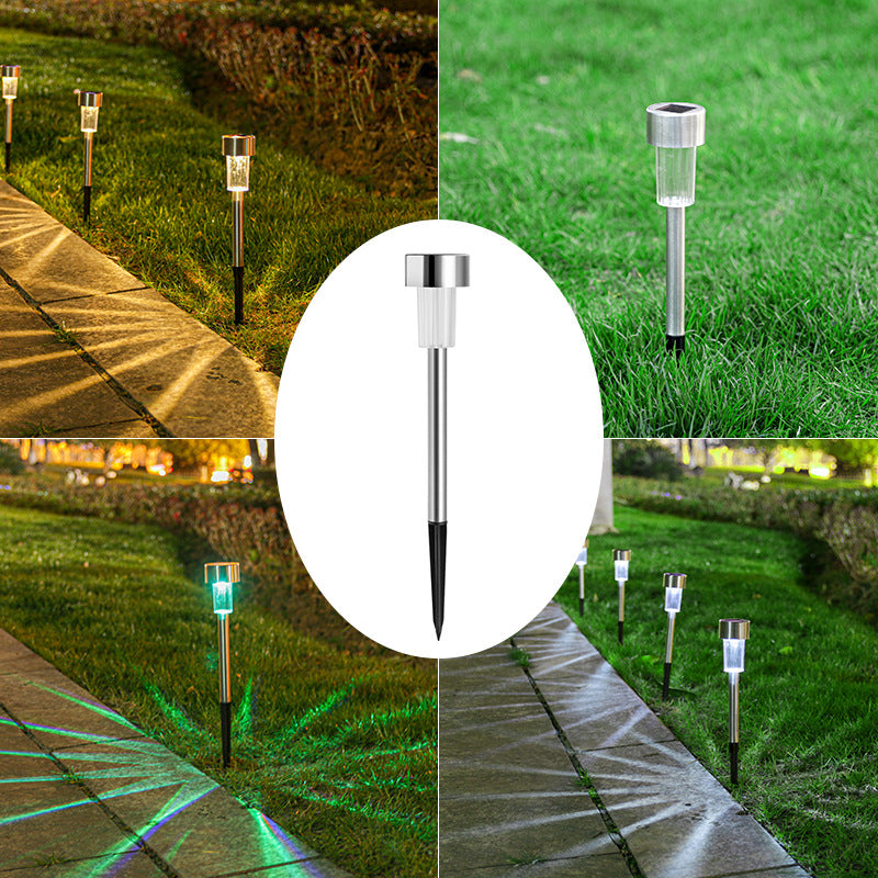 Gartenwegleuchte aus Edelstahl mit Solarantrieb