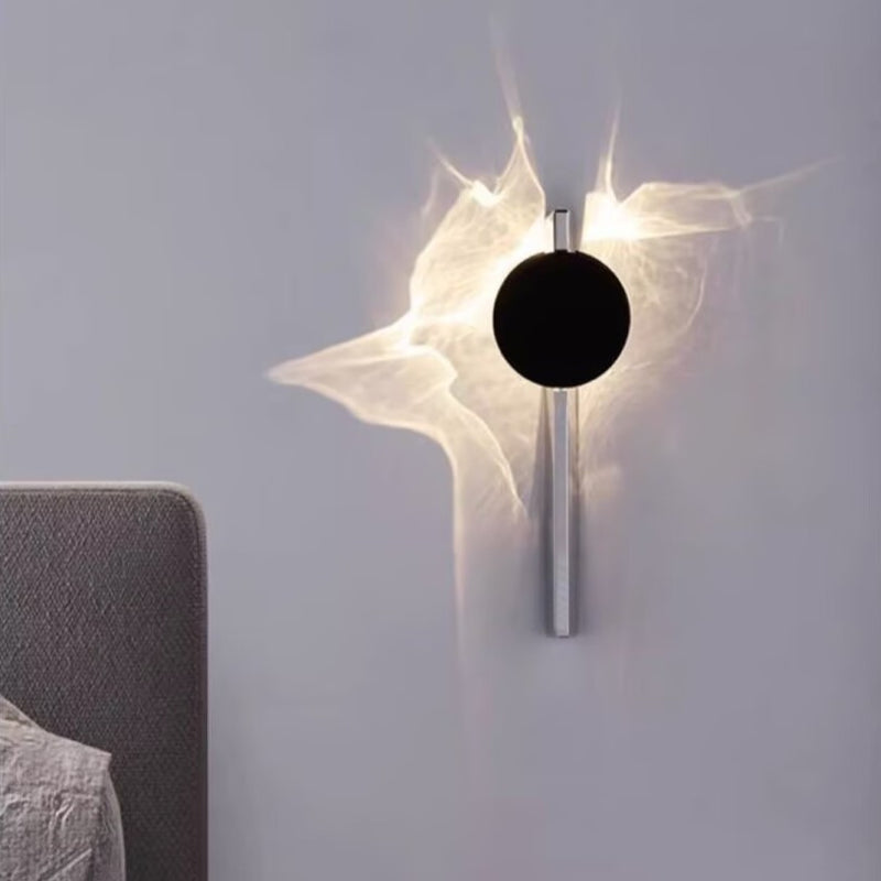 Moderne LED Wandlampe mit Ripple-Lichteffekt & Drehfunktion