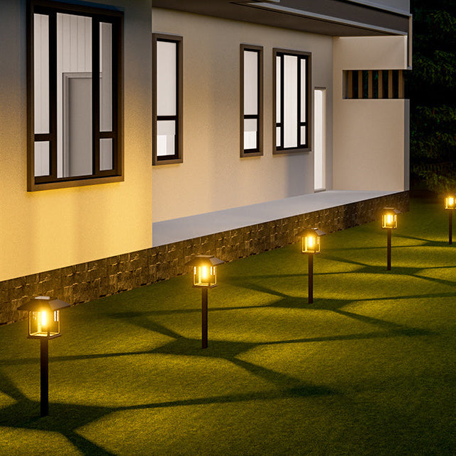 Vintage Solar Gartenleuchte – LED Außenleuchte mit Erdspieß