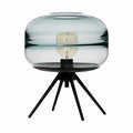 Moderne Designer Tischlampe mit Glas-Schirm im skandinavischen Stil
