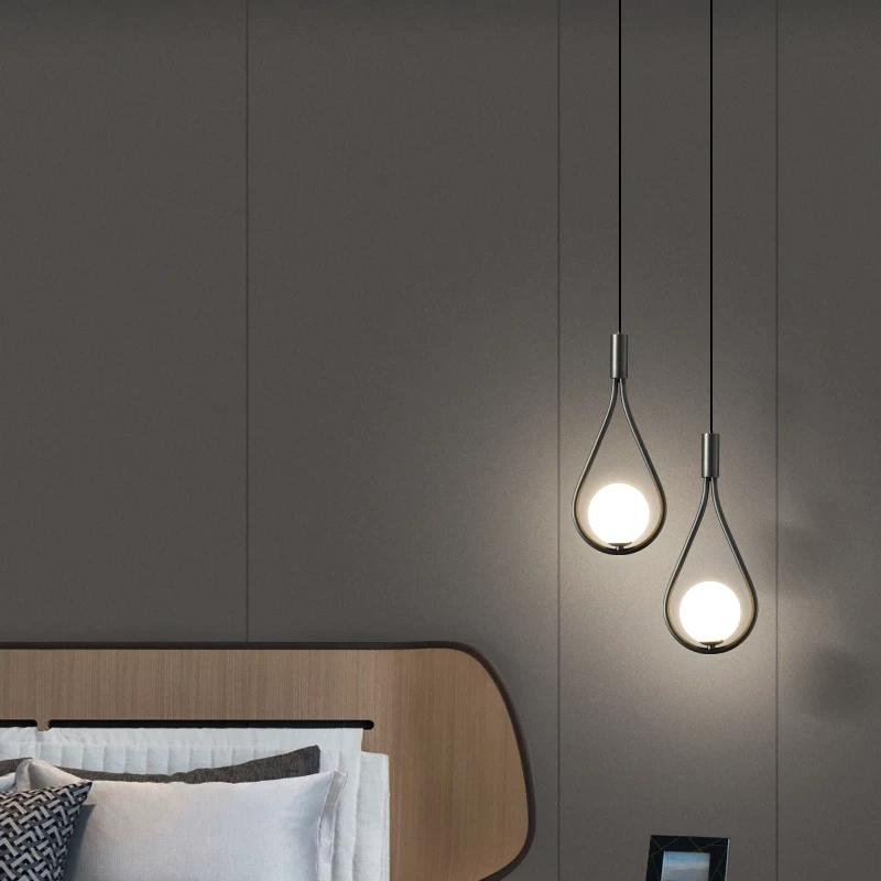 Moderne nordische Pendelleuchte| Eisen & Glas, E27/E14/G9, Schwarz/Gold, inkl. Glühbirne | Höhenverstellbar, einfache Installation | Ideal für Wohnzimmer, Esszimmer, Schlafzimmer