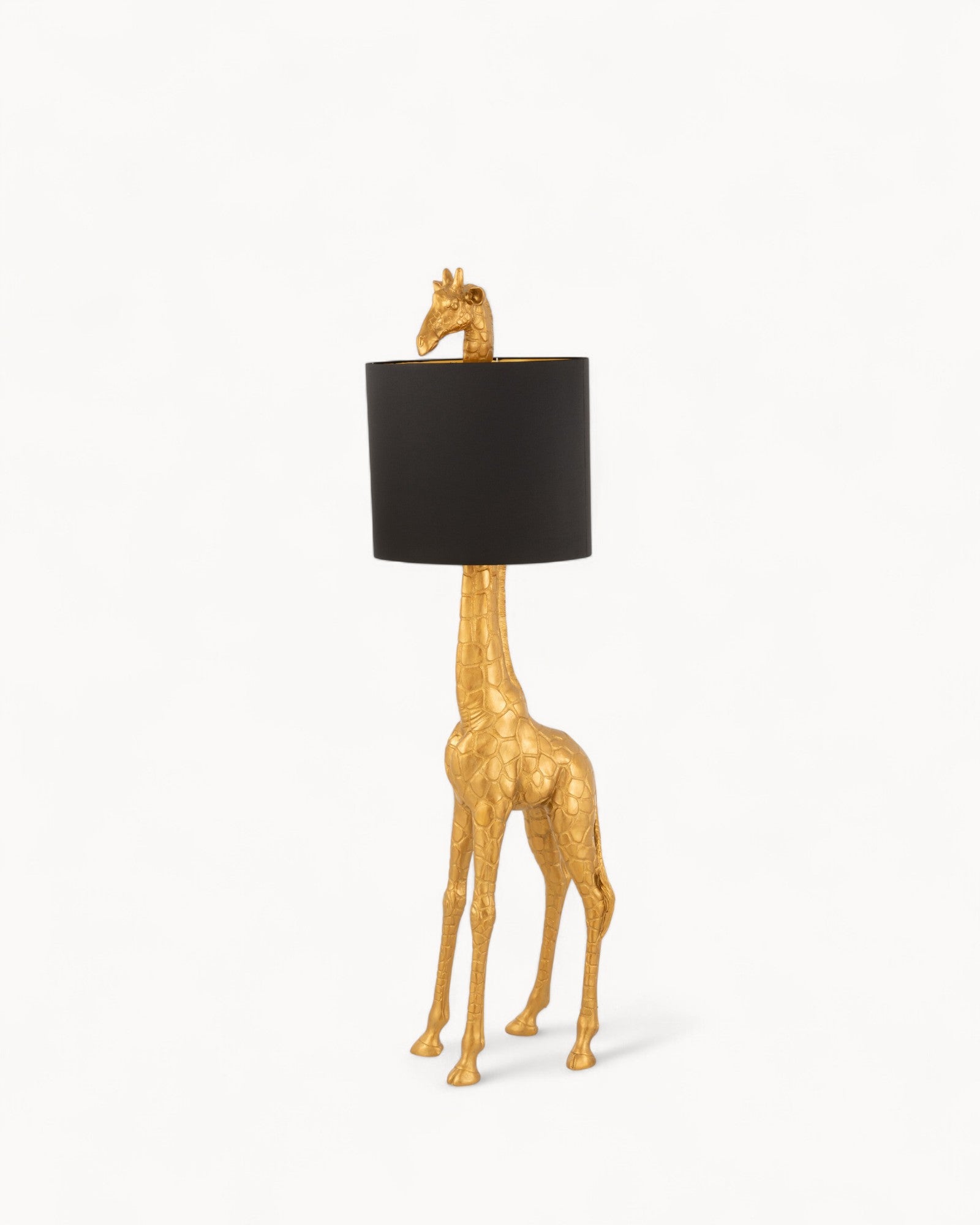 Stehlampe Giraffe Gold – Elegantes Design in Schwarz und Gold, 179 cm