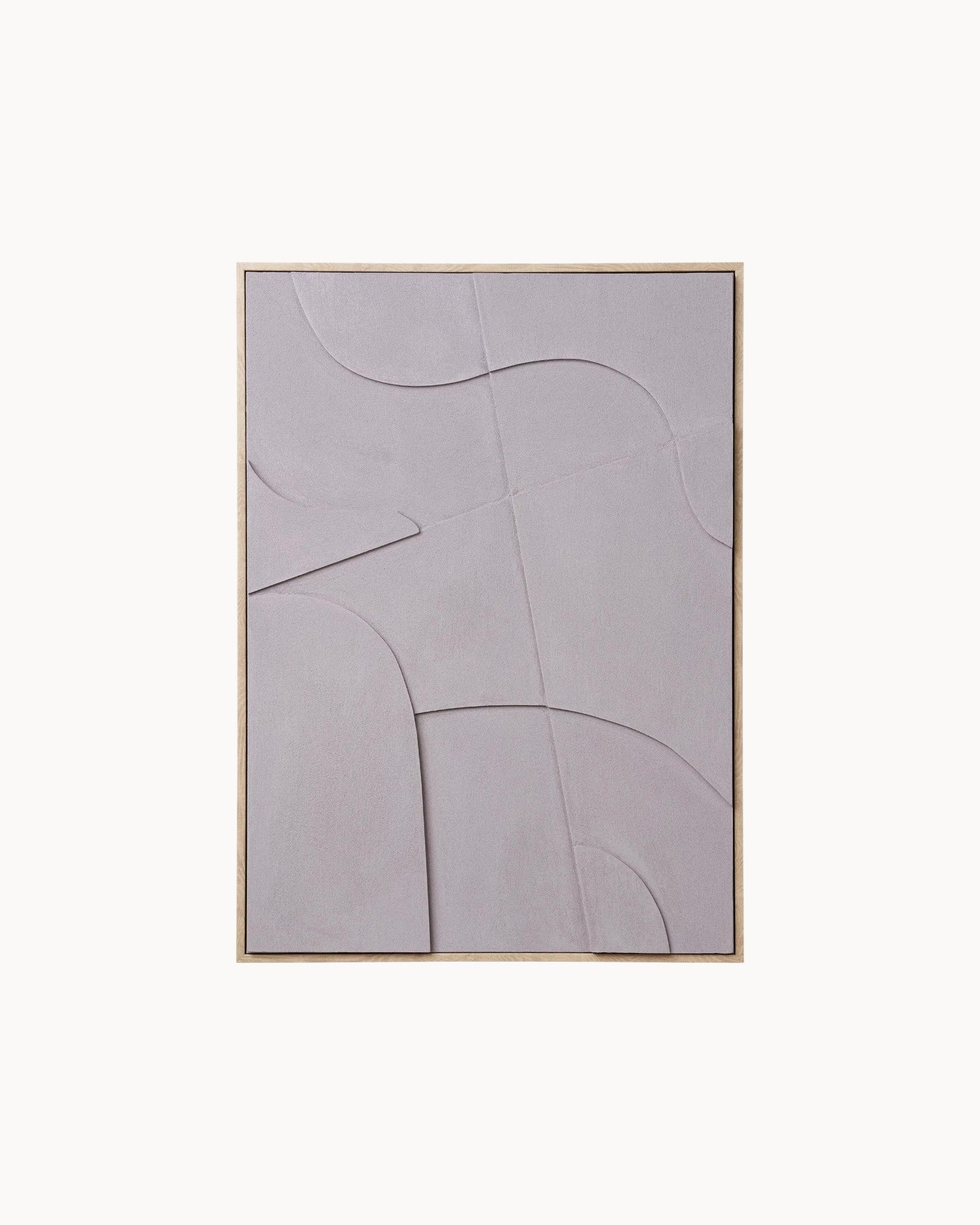 Relief Wanddeko Sandform Echo – Grau Sand – Leinwandbild Höhe 70 cm