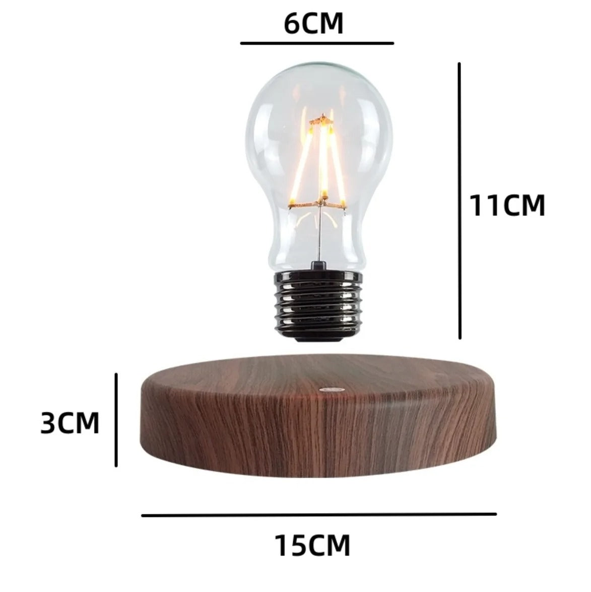 Schwebende Tesla-Schreibtischlampe - 360° drehbare LED-Lampe, magnetische Aufhängung, Touch-Control