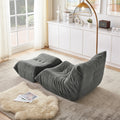 Lazy Sofa Bodenstuhl mit Rückenlehne und Fußhocker