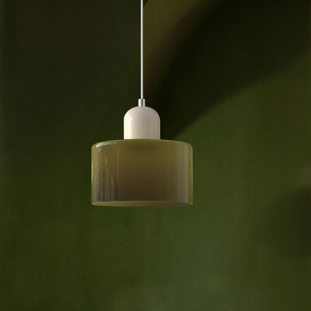 Kleine Glas-Pendelleuchte - LED, Glas/Metall, Max 12W, Druckknopfschalter, E27, CE/UL zertifiziert, moderne Eleganz