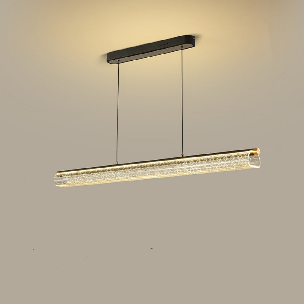 Frosted Clear LED Pendelleuchte - Nordic Modern Style, 72W, Acryl & Aluminium, verstellbar, dimmbar, für Wohnzimmer & Dekoration