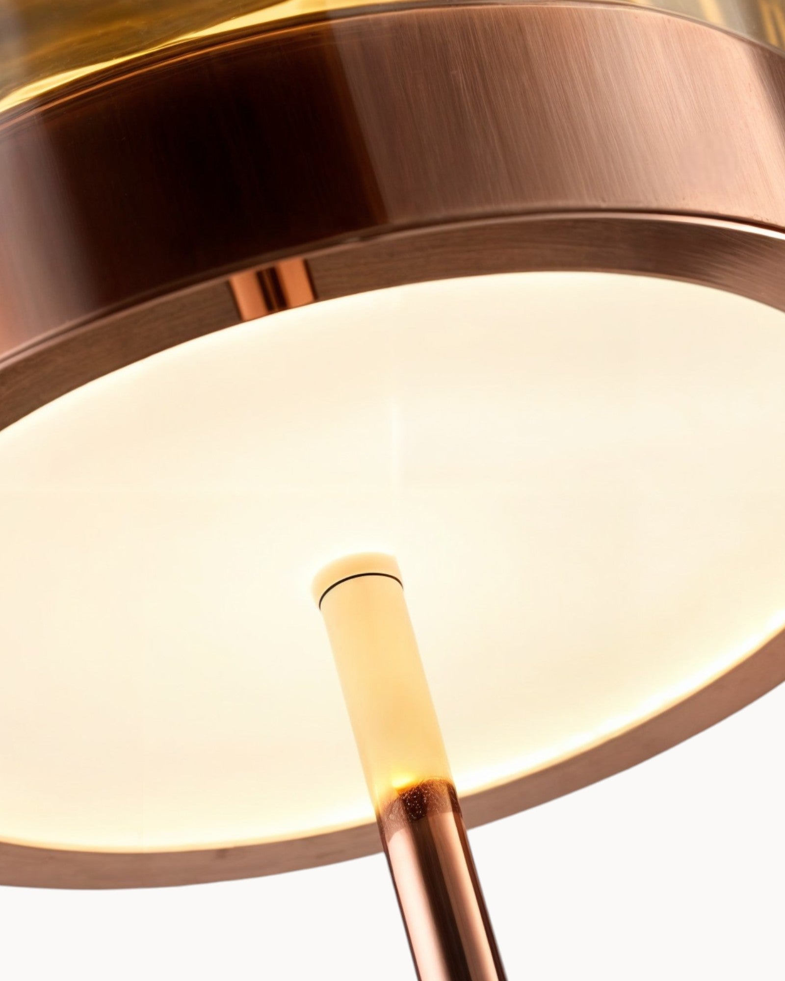 Tiffany Tischlampe – Amethyst Kristall Rosegold – Moderne Dekoration