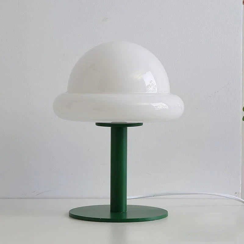 Mid Century Modern Mushroom Tischlampe | LED, Multi-Color, Glas-Stein, Ein/Aus-Schalter, UL zertifiziert