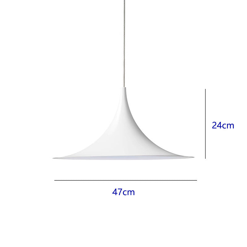 Minimalistische Pendelleuchte im Trompeten-Design – Moderne Hängelampe mit 3 Lichtfarben