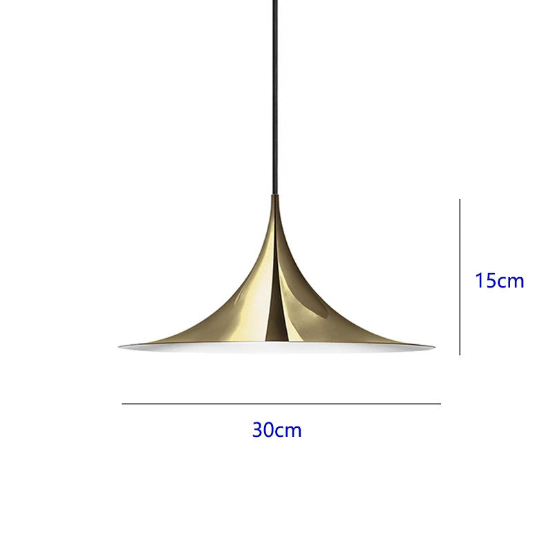 Minimalistische Pendelleuchte im Trompeten-Design – Moderne Hängelampe mit 3 Lichtfarben