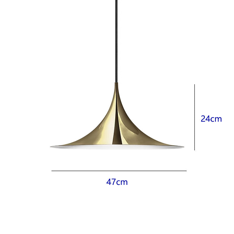 Minimalistische Pendelleuchte im Trompeten-Design – Moderne Hängelampe mit 3 Lichtfarben