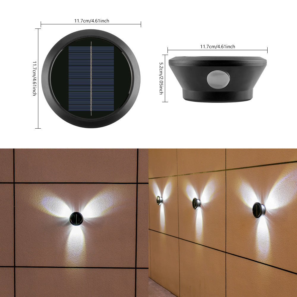 Solarbetriebene Außenwandleuchte