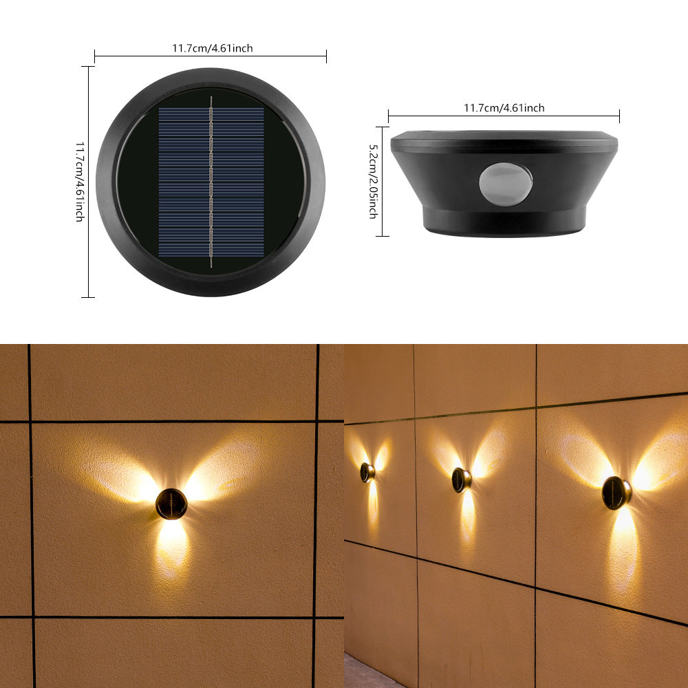 Solarbetriebene Außenwandleuchte
