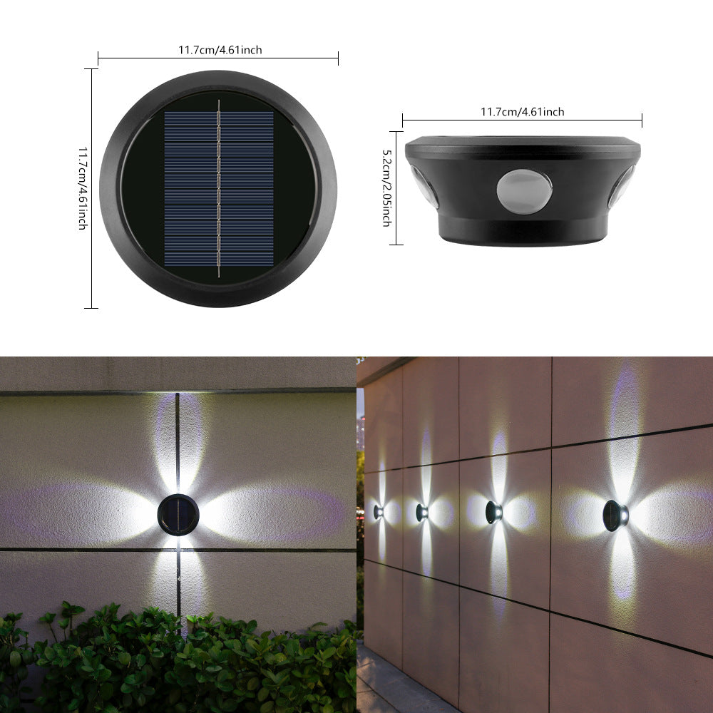 Solarbetriebene Außenwandleuchte