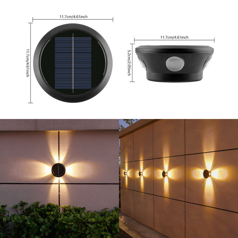 Solarbetriebene Außenwandleuchte