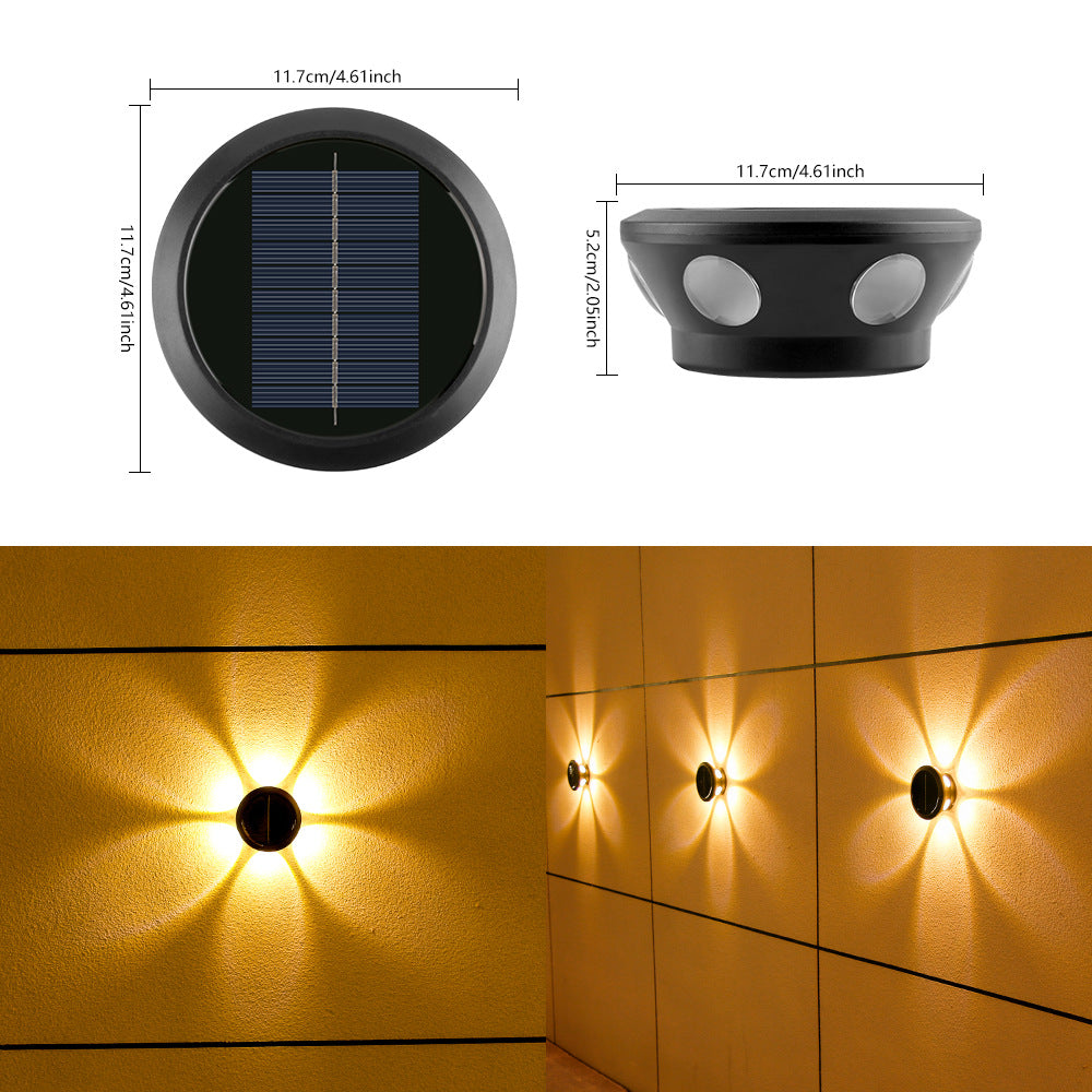 Solarbetriebene Außenwandleuchte