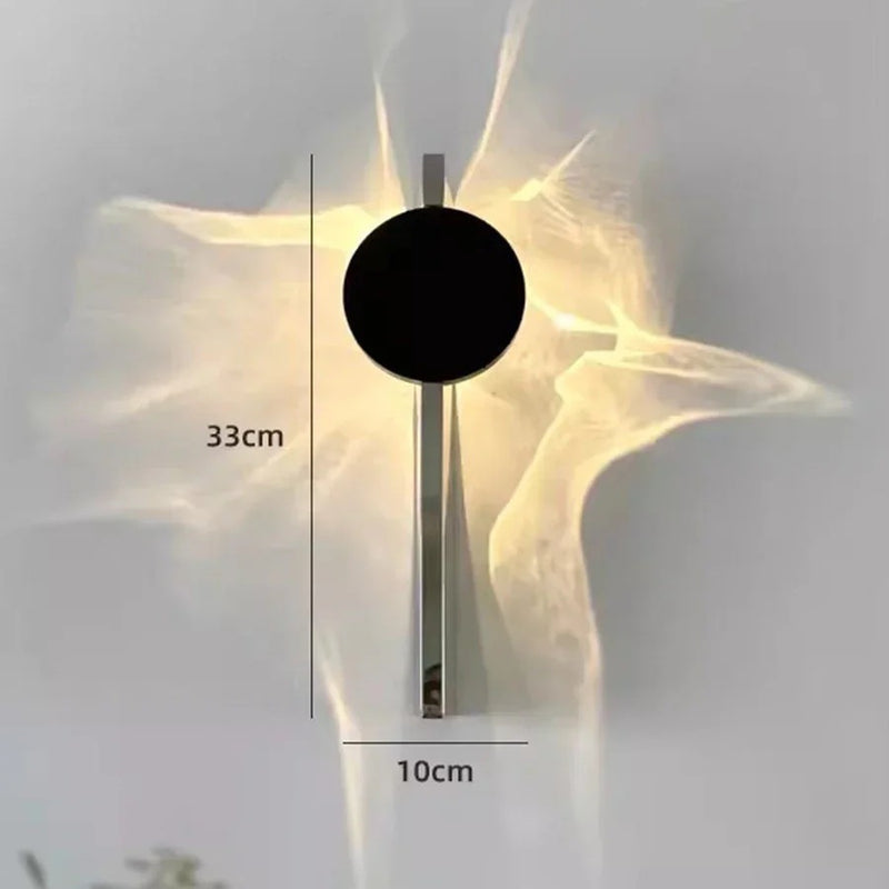 Moderne LED Wandlampe mit Ripple-Lichteffekt & Drehfunktion
