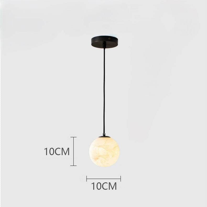 Elegante Marmor Pendelleuchte für Nachttisch & Wohnbereich