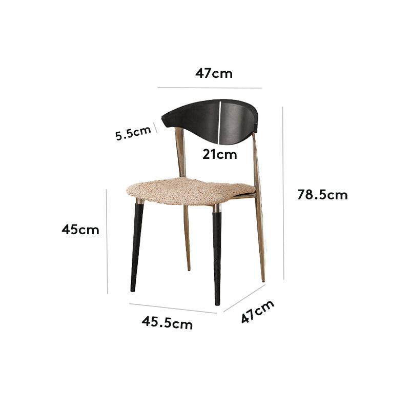 Esszimmerstuhl aus Massivholz im Mid-Century-Modern-Stil
