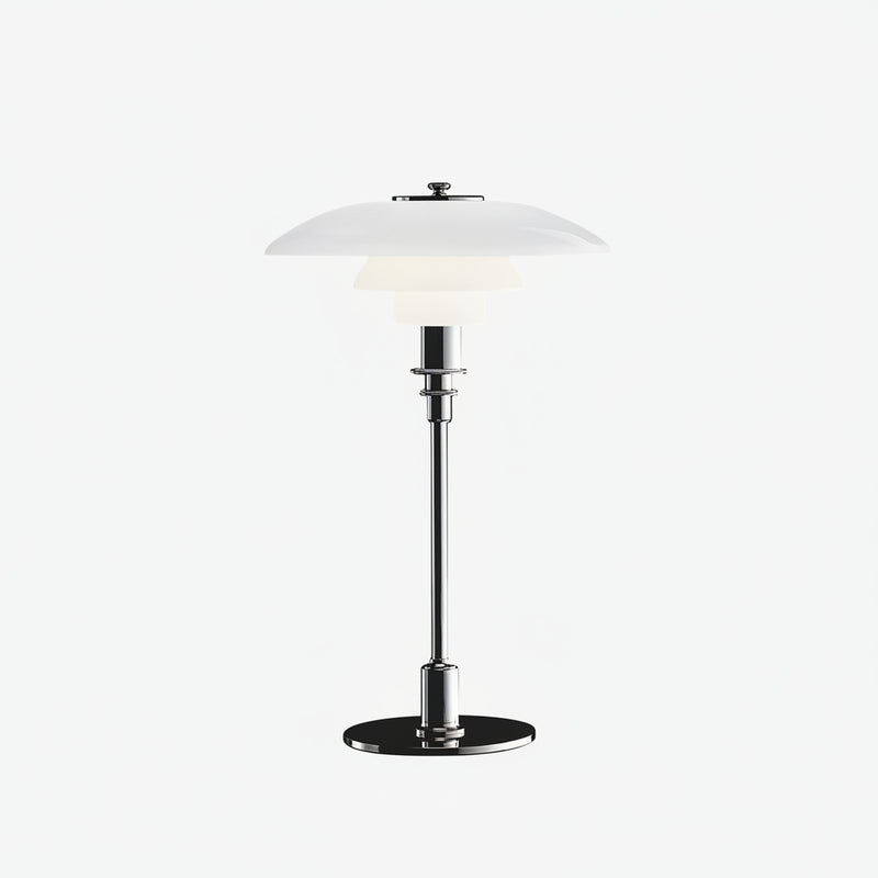 Moderne Glas Tischlampe mit 3-Schicht Lampenschirm