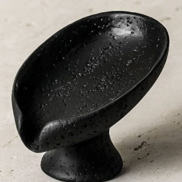 Minimalistische Seifenschale im Wabi-Sabi Stil – Skulpturales Design mit natürlicher Struktur