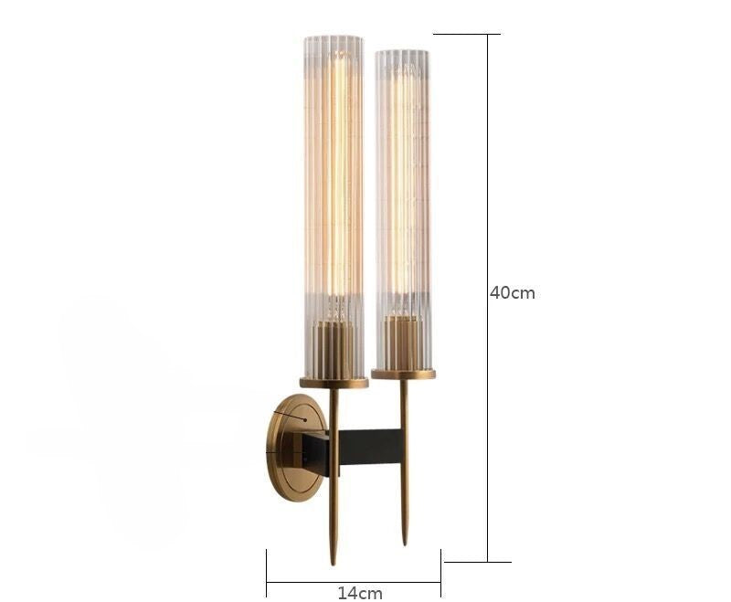 Elegante minimalistische Wandleuchte aus Kupfer