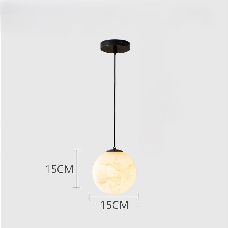 Elegante Marmor Pendelleuchte für Nachttisch & Wohnbereich